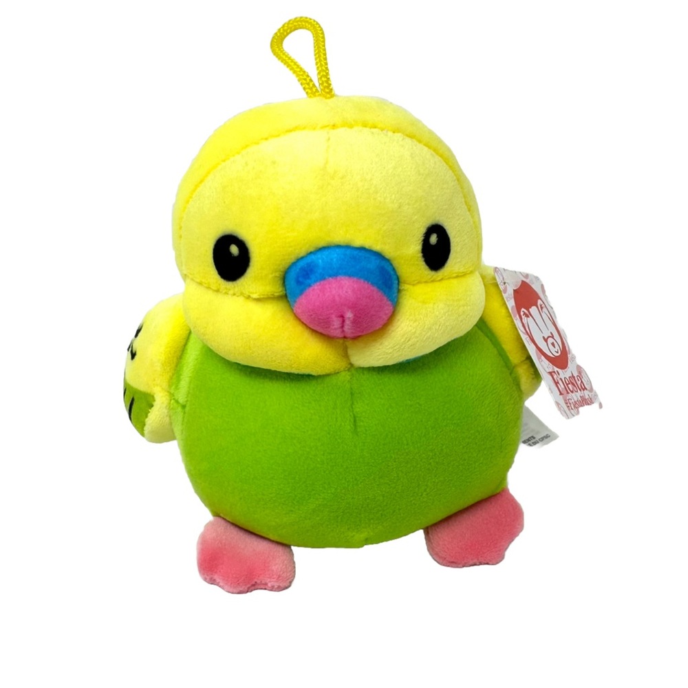 Parakeets Bird Soft Stuffed Animals Plush Toy Green 6” NEW!